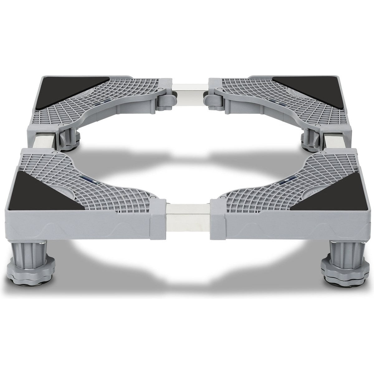 Suport Universal Reglabil, Flippy, pentru Frigider, Masina de Spalat, Uscator, Ajustabil, 4 Picioare, Antiderapant, Gri - vivimall.ro