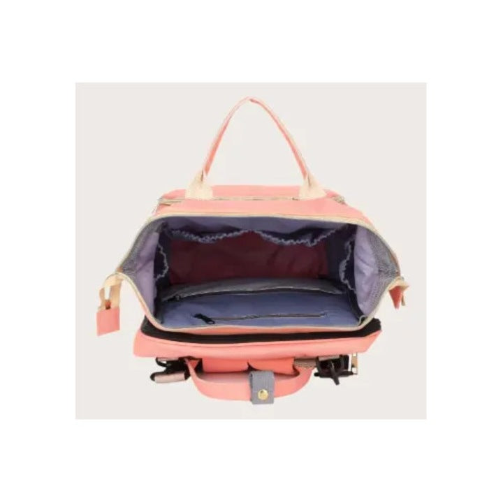 Rucsac Cu Patut Pliabil Roz Pudra | MamiNest 1 - vivimall.ro