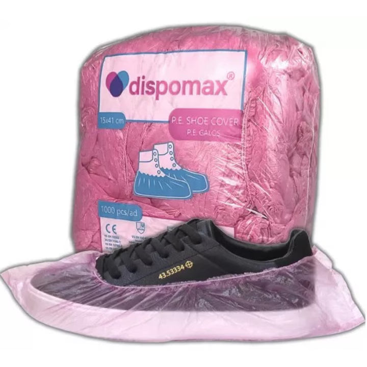 Set 100 Huse De Pantofi Impermeabile Roz | DryStep 1