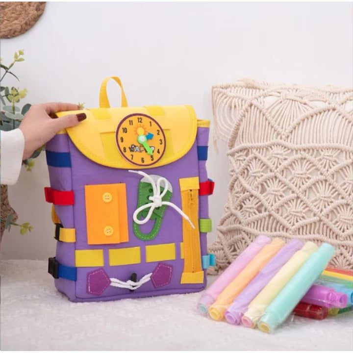 Ghiozdan Montessori Pentru Copii | DexteriFun 2 - vivimall.ro