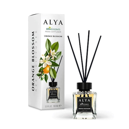 Alya — Odorizant de cameră (reed diffuser) Orange Blossom, 100 ml - vivimall.ro