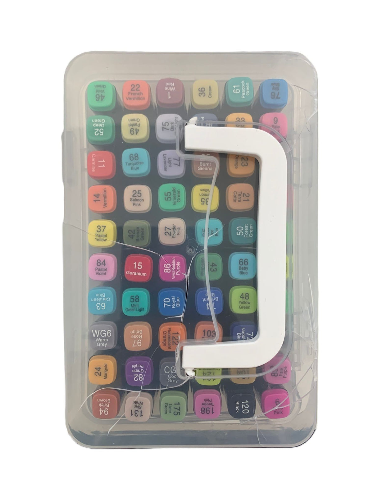 RESIGILAT - Set Cutie 60 Markere, Flippy, cu Alcool, Artist Markers, Cutie Plastic cu Maner, Multicolor - vivimall.ro