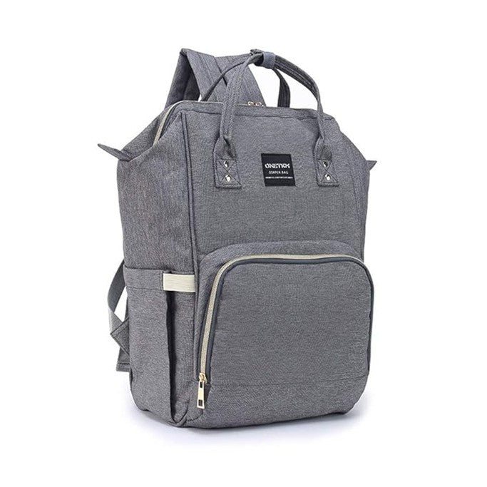 Rucsac Multifunctional pentru Mamici, Vivimall, din Panza Oxford, Compartimentare Multipla, Impermeabil, 43 x 18 x 26 cm, Gri Inchis - vivimall.ro