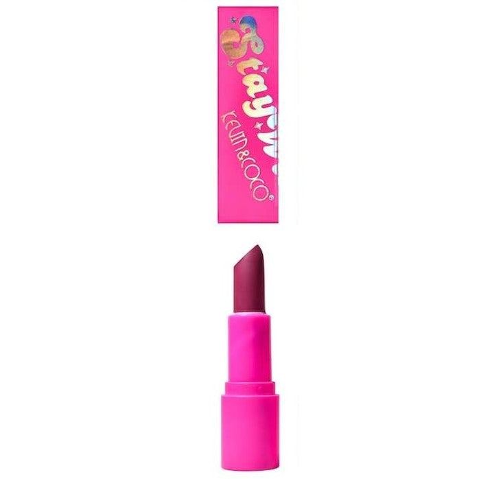 Set 4 Bucati Ruj de Buze, KEVIN & COCO, Stay Wild, Lip Stick, 8 x 2.3 x 2.3 cm - vivimall.ro
