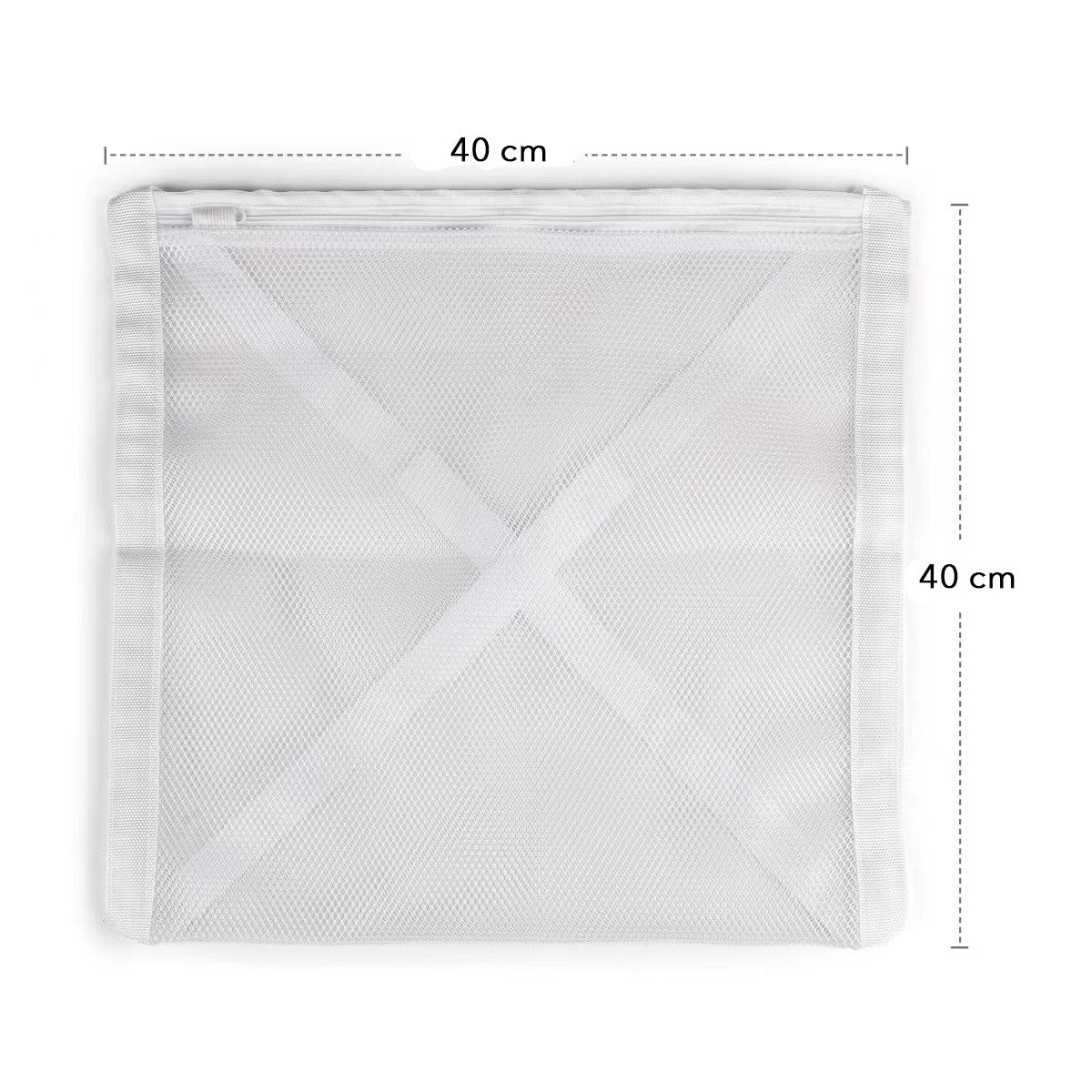 Sac pentru Spalare Incaltaminte, Vivimall, Dimensiuni Mari, pentru Masina de Spalat, 40x40x1 cm, Alb - vivimall.ro
