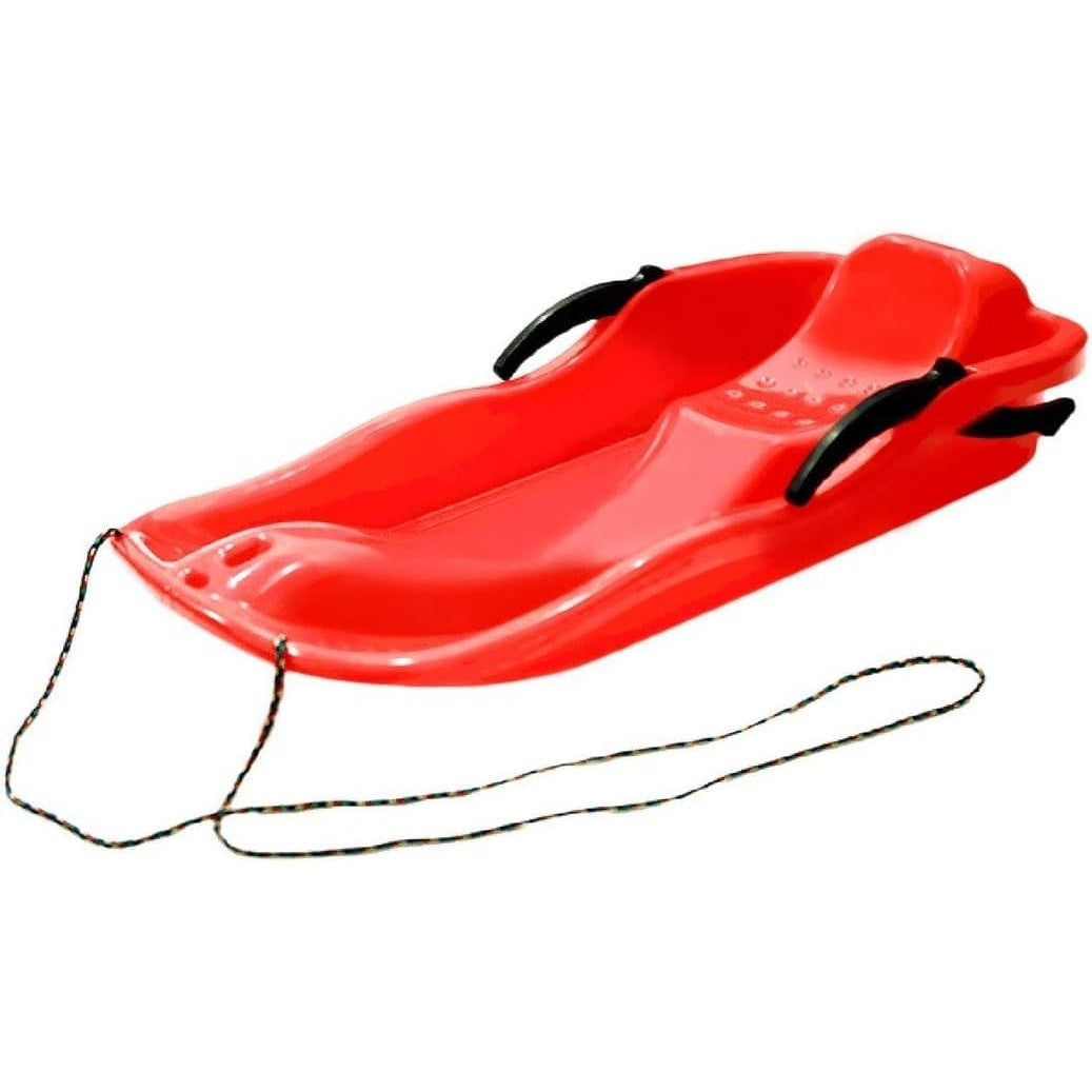 Sanie, Flippy, din Plastic, +3 Ani, 87 x 40 x 17.5 cm, cu Frana si Franghie, pentru Adulti si Copii, Rosu - vivimall.ro