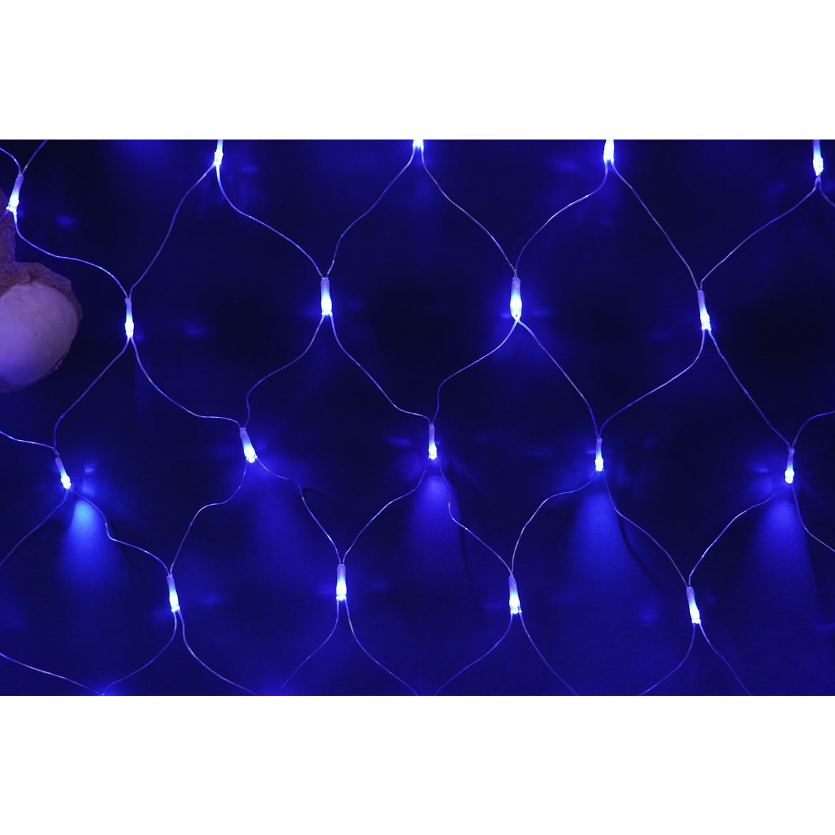 Sectiune Instalatie de Craciun Flippy, Tip Plasa, 160 LED-uri, 2 m x 2 m, 8 jocuri de lumini, Interconectabila, Fir transparent, Albastru - vivimall.ro