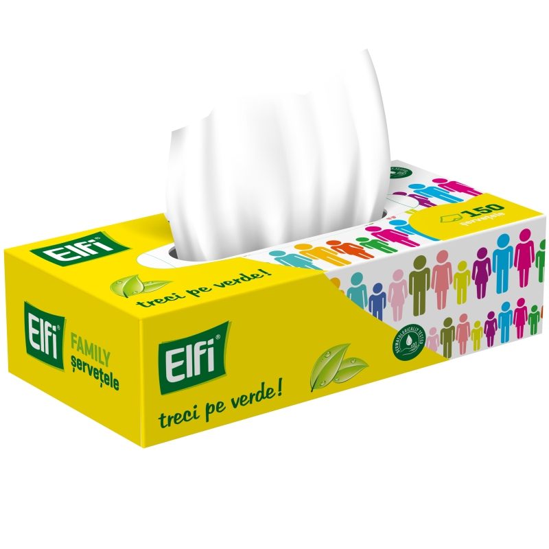 Servetele, Elfi, Cutie 150 buc 2STR