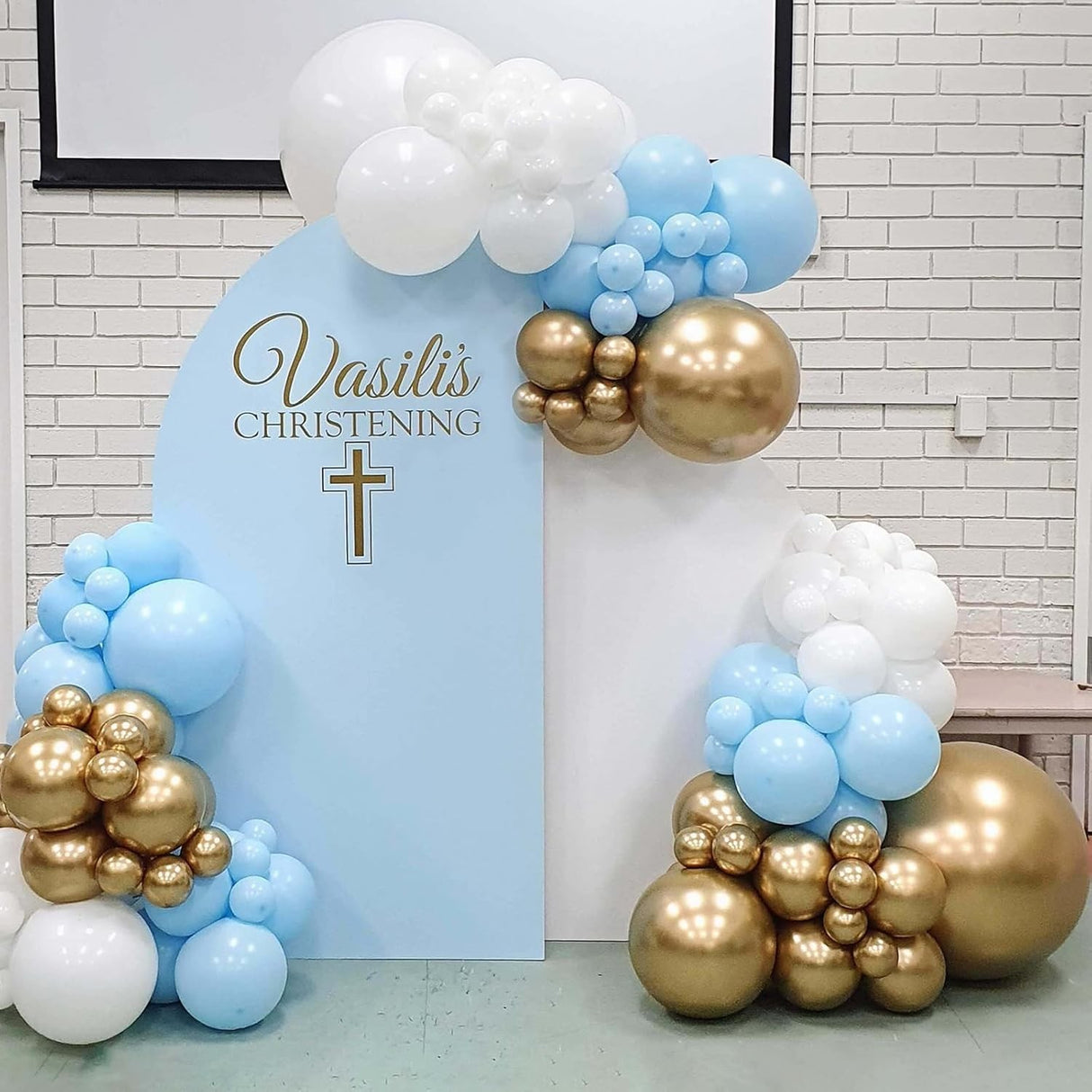 Set 10 Baloane din Latex, Vivimall, Model Party, 13 cm, 1 g, Bleu - vivimall.ro