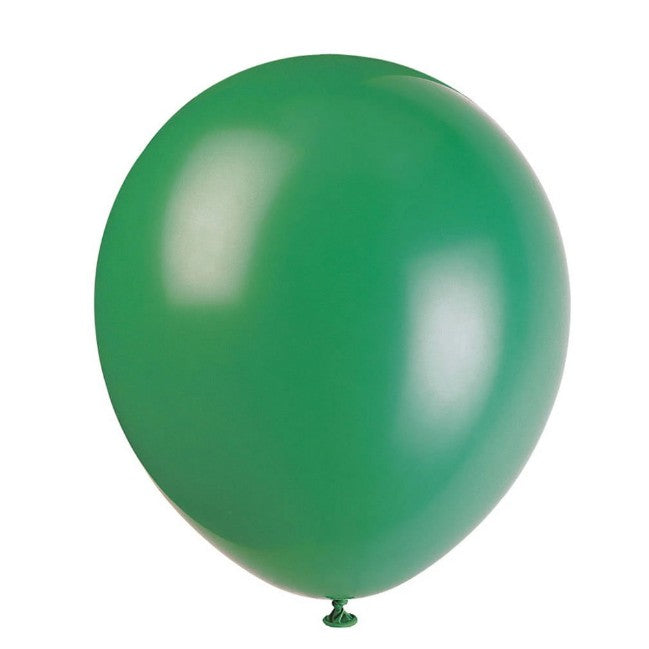 Set 10 Baloane din Latex, Vivimall, Model Party, 30 cm, Verde Diferite Nuante, 2.8 g - vivimall.ro