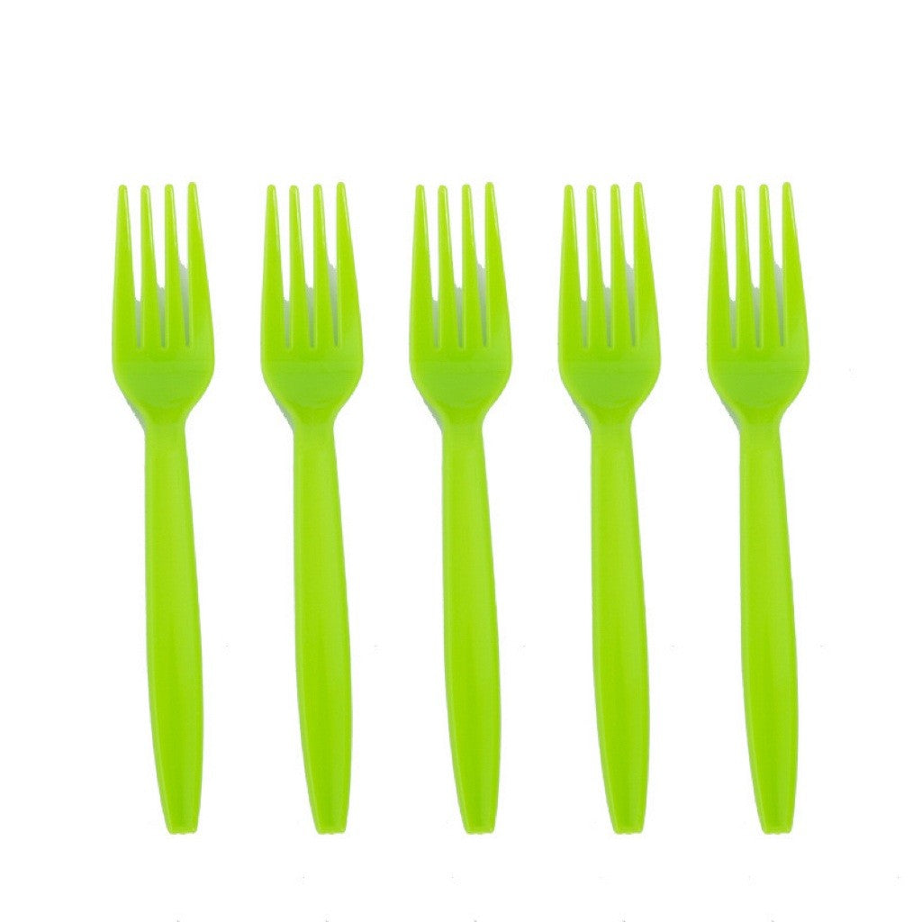 Set 10 Furculite de Unica Folosinta, Vivimall, Colectia Dino Park, 15.5 x 2.5 cm, din Plastic PE, Multicolor - vivimall.ro