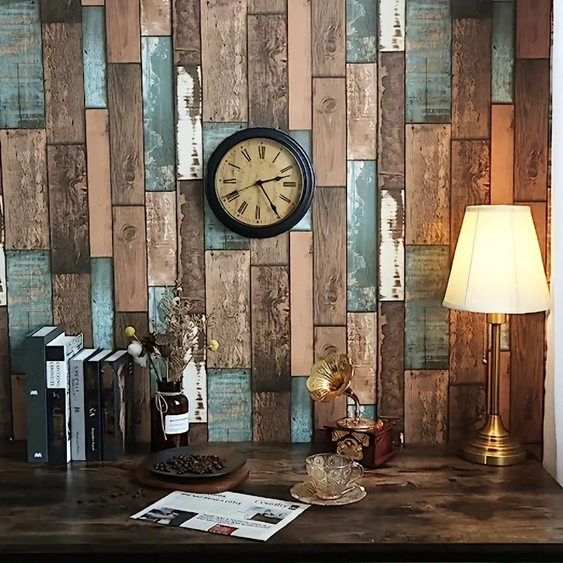 Plăci decorative 3D montate pe perete interior, set 10 bucăți, suprafață acoperită 4,9 mp, aspect modern