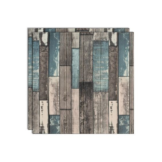 Set 10 plăci tapet 3D autoadezive, 70x70 cm, montaj simplu fără unelte, decor perete living sau dormitor