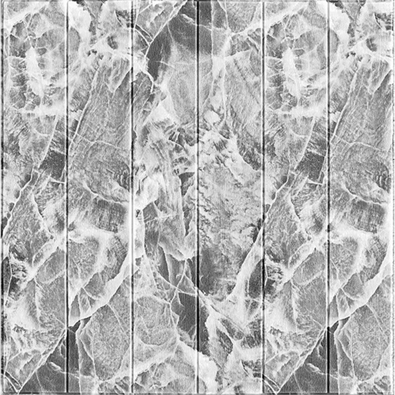 Set complet 10 plăci decorative perete 3D gri marmorat, suprafață acoperită 4,9 mp, ambalaj