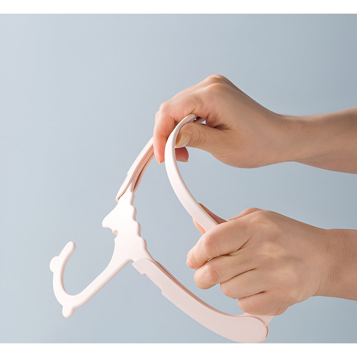 Set 10 Umerase pentru Copii, Vivimall, Potrivite pentru Uscarea si Depozitarea Hainelor de Bebelusi, 28x16.7 cm, Roz - vivimall.ro