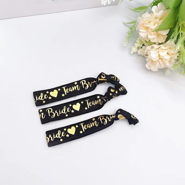 Set 11 Bratari, Vivimall, pentru Petrecerea Burlacitelor, din Panza, Marime Universala, Alb/Negru - vivimall.ro