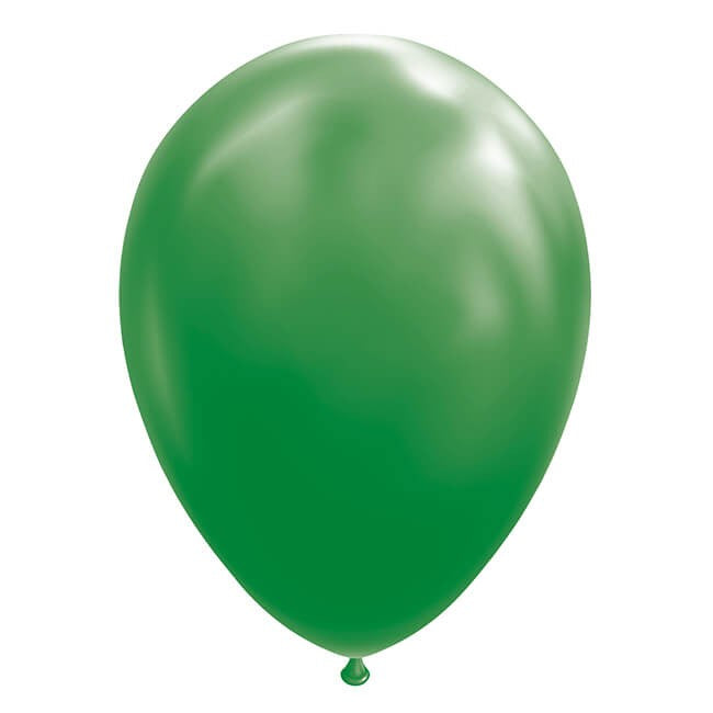 Set 12 Baloane, Flippy, din Latex Standard, 30 cm, Verde Inchis - vivimall.ro
