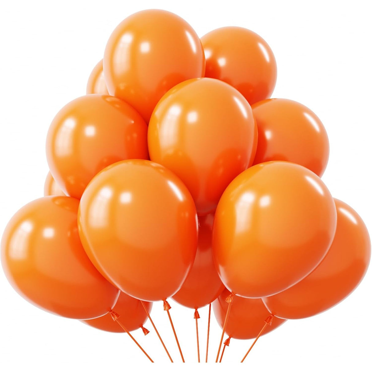 Set 12 Baloane, Flippy, din Latex Standard, 13 cm, Portocaliu - vivimall.ro