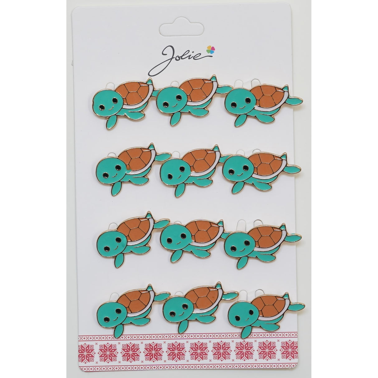 Set 12 Brose Martisor pentru Copii Broasca Testoasa - vivimall.ro