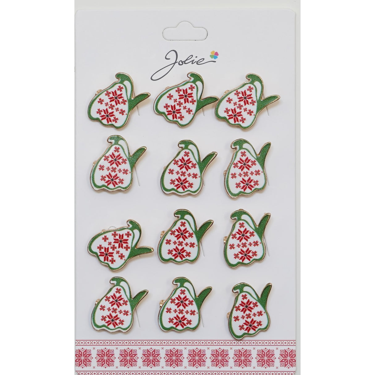 Set 12 Brose Martisor pentru Copii Ghiocel cu Motiv Traditional - vivimall.ro
