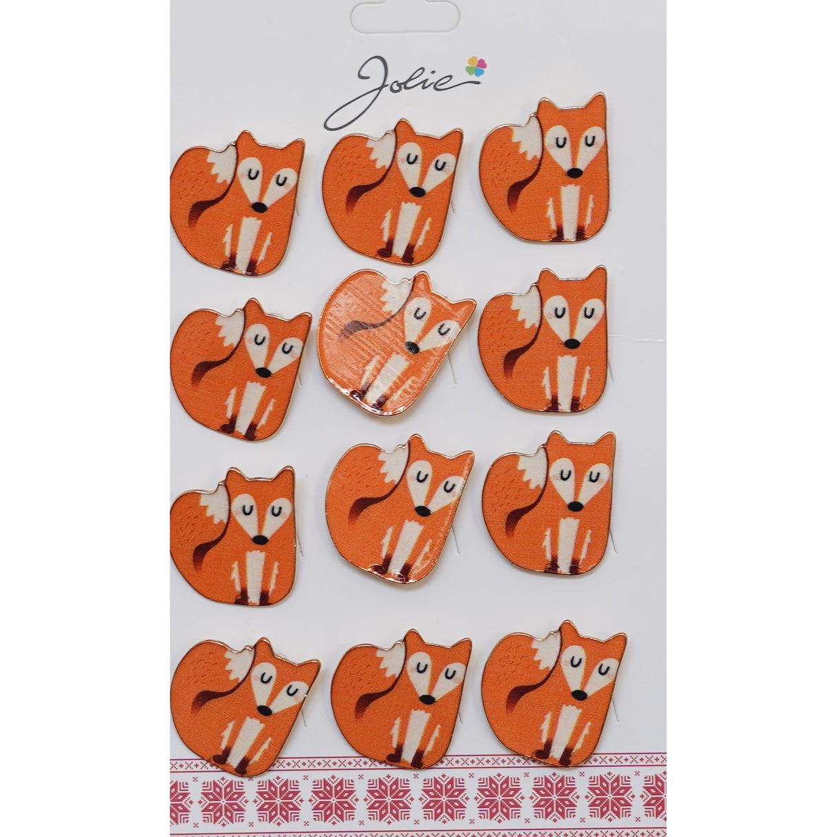 Set 12 Brose Martisor pentru Copii Vulpe Timida - vivimall.ro