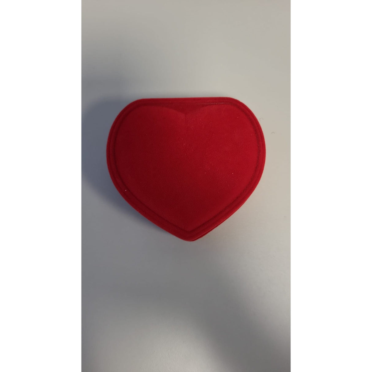 Set 12 Cutii de Bijuterii, Catifea rosie, Model Inima, 9 x 8 cm - vivimall.ro