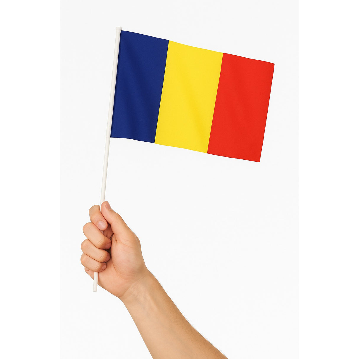 Set 12 Steaguri de Mana Tricolor, Flippy, Dimensiune 20x30 cm, Stegulet, Drapel - vivimall.ro