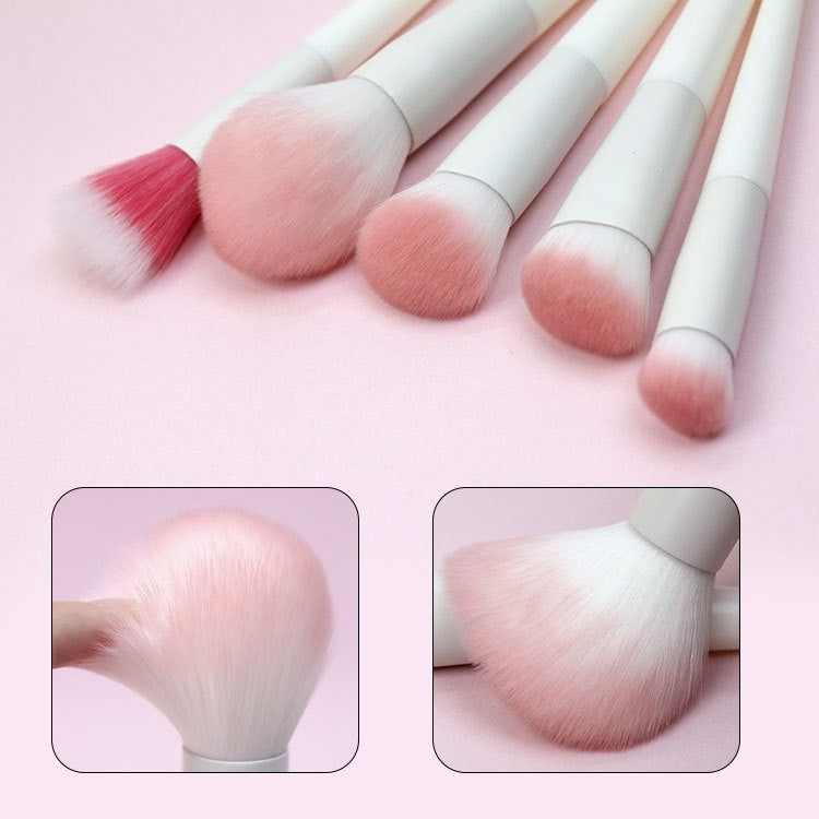 Set 14 Pensule de Machiaj cu Peri Moi, Flippy, cu Suport pentru Depozitare, Bej