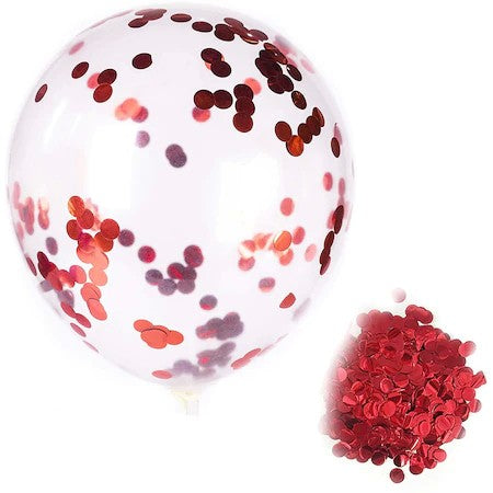 Set 15 baloane pentru petrecere, Vivimall, alb/rosu, 30 cm - vivimall.ro