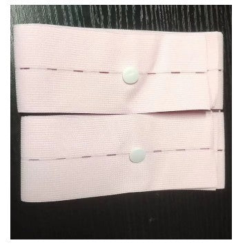 Set 2 Centuri de Monitorizare a Ritmului Cardiac Fetal, Vivimall, Material Moale si Elastic, 6 x 130 cm, Roz - vivimall.ro
