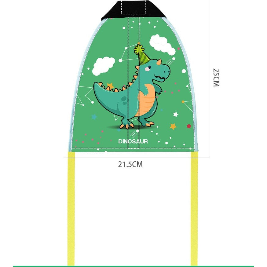 Set 2 Piese Jucarie Interactiva, Vivimall, Pistol de Catapultare + Zmeu, din Plastic si Panza, +8 Ani, Impermeabil, Model Dinozaur Verde, Multicolor - vivimall.ro