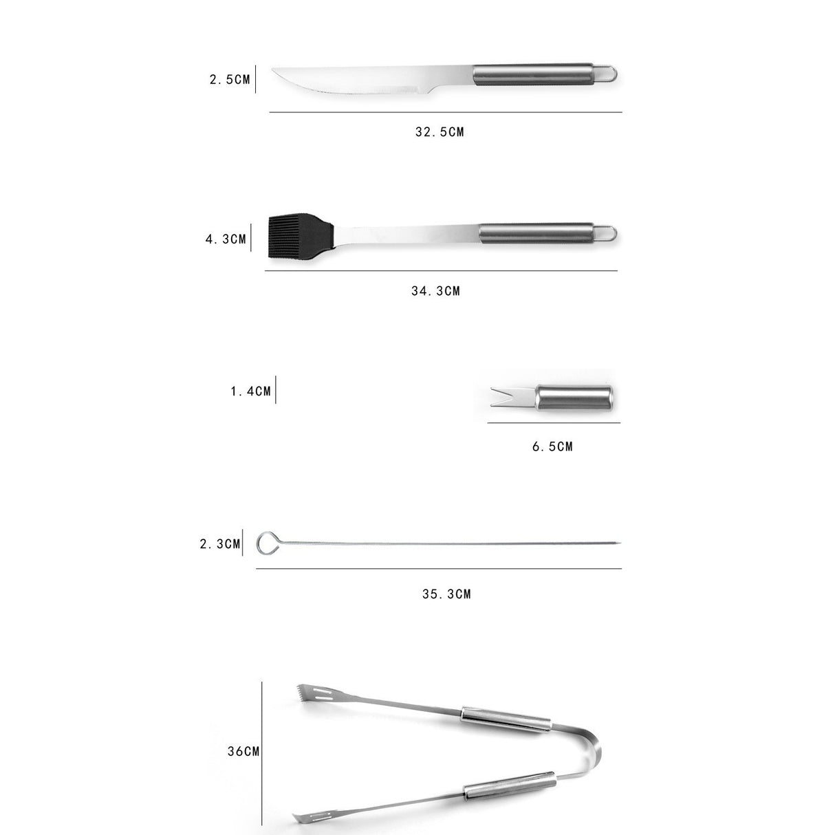 Geantă Oxford pentru depozitare set ustensile grătar Vivimall, dimensiuni 38,5 x 15 x 5 cm