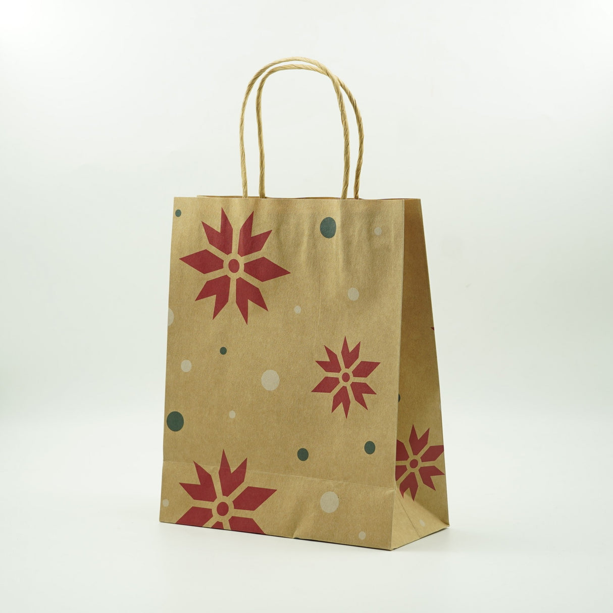 Set 24 pungi cadou Vivimall, imprimeu tematica Craciun, model random, din hartie, 18.5 x 22.5 x 8.5 cm, multicolor - vivimall.ro