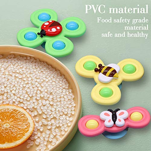 Set 3 Jucarii Spinner pentru copii, Spinimals Albina, Fluture, Buburuza, Multicolor - vivimall.ro