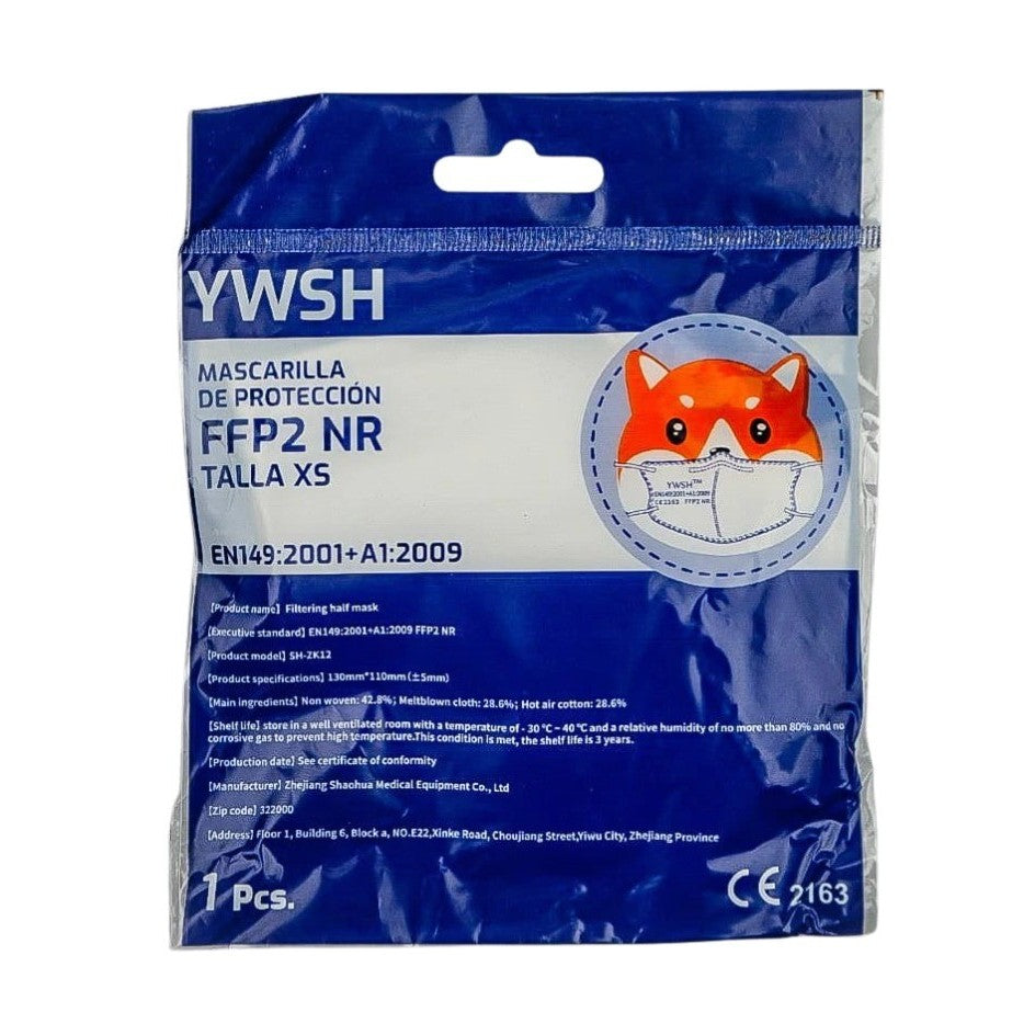 Set 30 bucati Masca de protectie faciala pentru copii, Flippy®️, de unica folosinta, FFP2 CE 2163, 5 straturi, nesterila, ambalaj individual, Copii, Alb - vivimall.ro