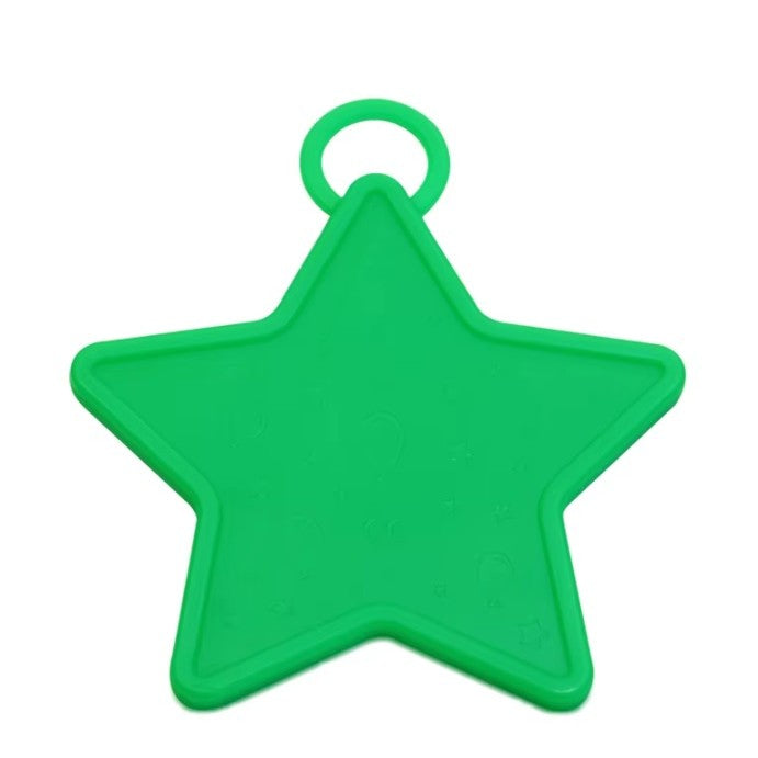 Set 4 Greutati pentru Baloanele cu Heliu, Vivimall, 60 grame, 15 grame fiecare, Plastic, Forma Stelute, Multicolor - vivimall.ro