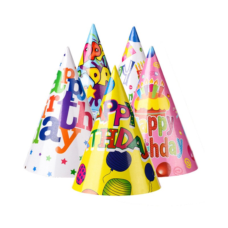 Set 6 Coifuri Happy Birthday, Vivimall, Modele Diverse, pentru Petrecere, Tematica Aniversare, Multicolor - vivimall.ro
