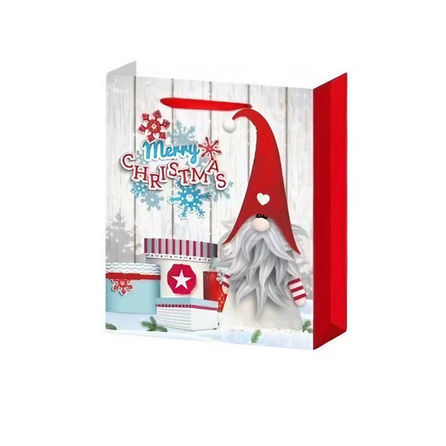 Set 6 Pungi Cadou, Vivimall, Imprimeu Tematica Gnomi, Model Random, din Hartie, Impachetare Usoara a Cadourilor, 18.5x22.5x8.5 cm, Multicolor - vivimall.ro