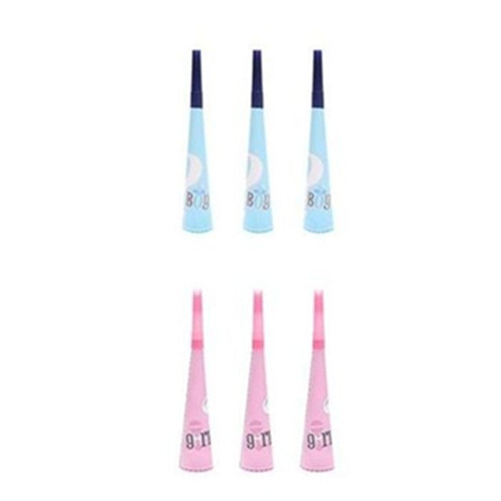 Set 6 Suflatori Gender Reveal, Vivimall, Girl or Boy, din Carton, 20 x 5 cm, Roz/Albastru - vivimall.ro