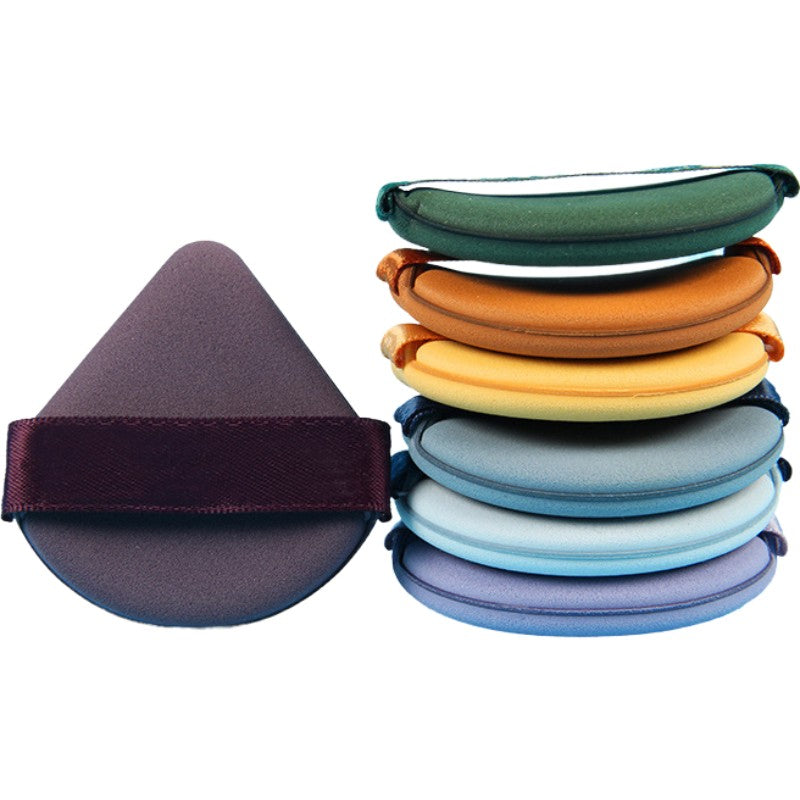 Set 7 Bureti de Machiaj Vivimall, Reutilizabili, Utilizare Umeda sau Uscata, Powder Puff, 5.5 x 5.5 x 0.9 cm, Multicolor - vivimall.ro