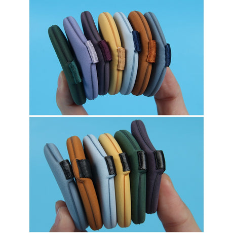 Set 7 Bureti De Machiaj Triunghi Reutilizabili, Utilizare Umeda Sau Uscata, 5.5 X 5.5 X 1.3 Cm, Powder Puff, Multicolor - vivimall.ro