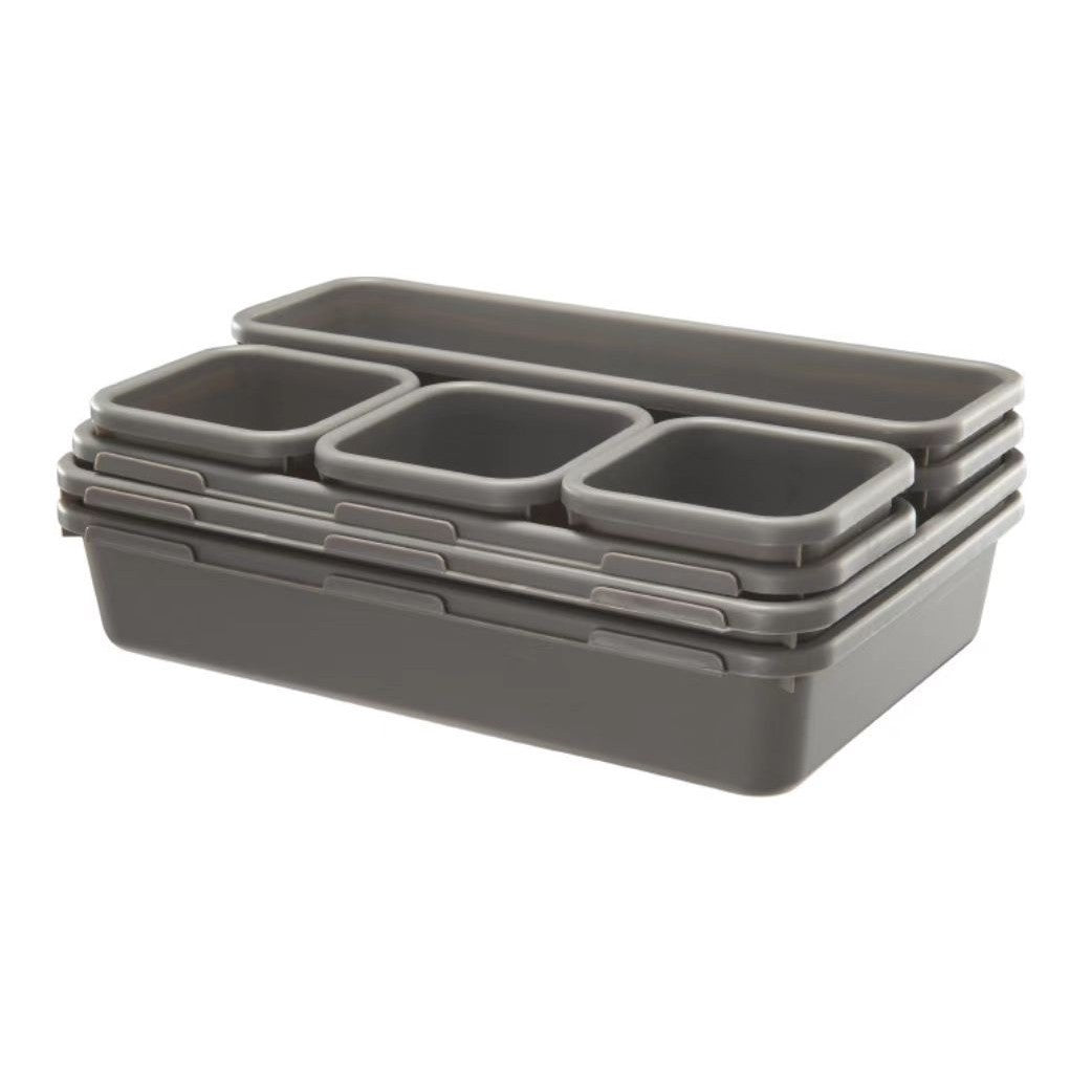 Set 8 cutii sertar multifunctionale | ClearOrganize - vivimall.ro