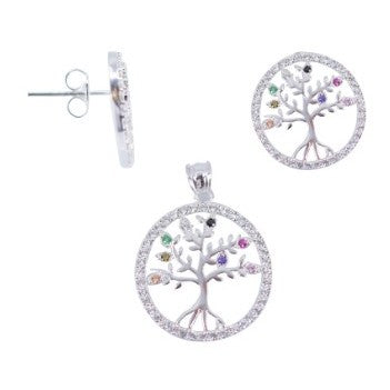 Set Argint 925 Copac cu Zirconii - vivimall.ro