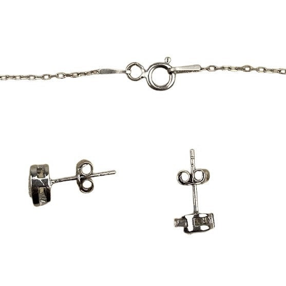 Set Argint 925 Inima (cercei, lantisor, pandantiv) - vivimall.ro