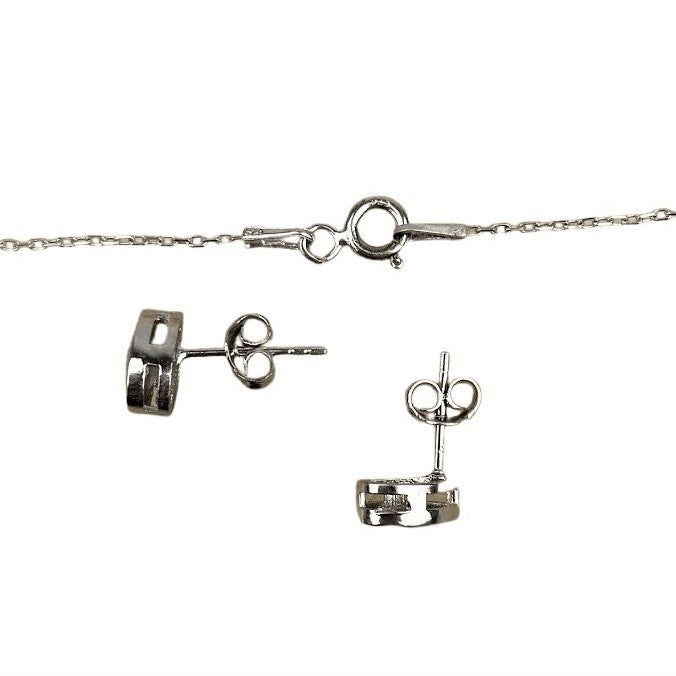 Set Argint 925 Lacrima (cercei, lantisor, pandantiv) - vivimall.ro