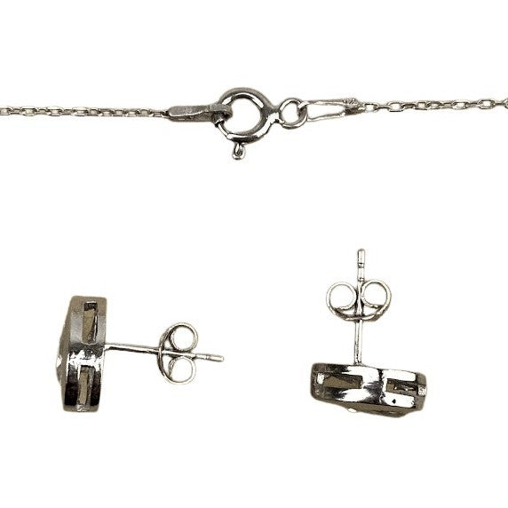 Set Argint 925 Lacrima Mare (cercei, lantisor, pandantiv) - vivimall.ro