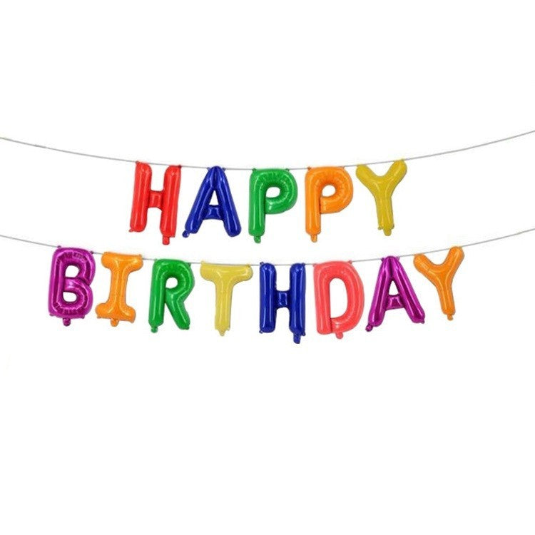 Set baloane folie Flippy, Happy Birthday, 40 cm, multicolor - vivimall.ro