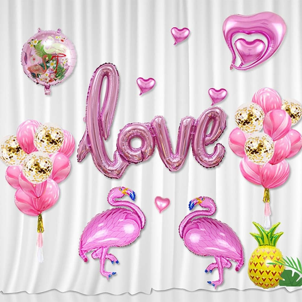 Balon din Folie Metalizata, Vivimall, Model Love scris de mana, 102x65 cm, Tematica Ziua Îndrăgostiților, Ambalaj Individual, Pai Inclus, Umflare cu Aer sau Heliu, Roz - vivimall.ro