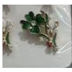 Set 12 Brose Martisor Primavara Trifoi cu Piatra in Centru si Buburuza - vivimall.ro