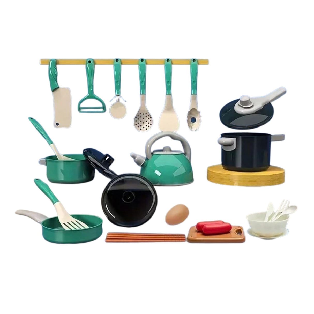 Bucatarie pentru Copii, Flippy, Multifunctionala, Set 91 piese, Accesorii, Mancare de Jucarie, Ustensile, Cos cumparaturi, Invatare prin joaca, Montessori, 3+ ani, Multicolor - vivimall.ro